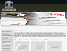 Tablet Screenshot of decostyr.pl